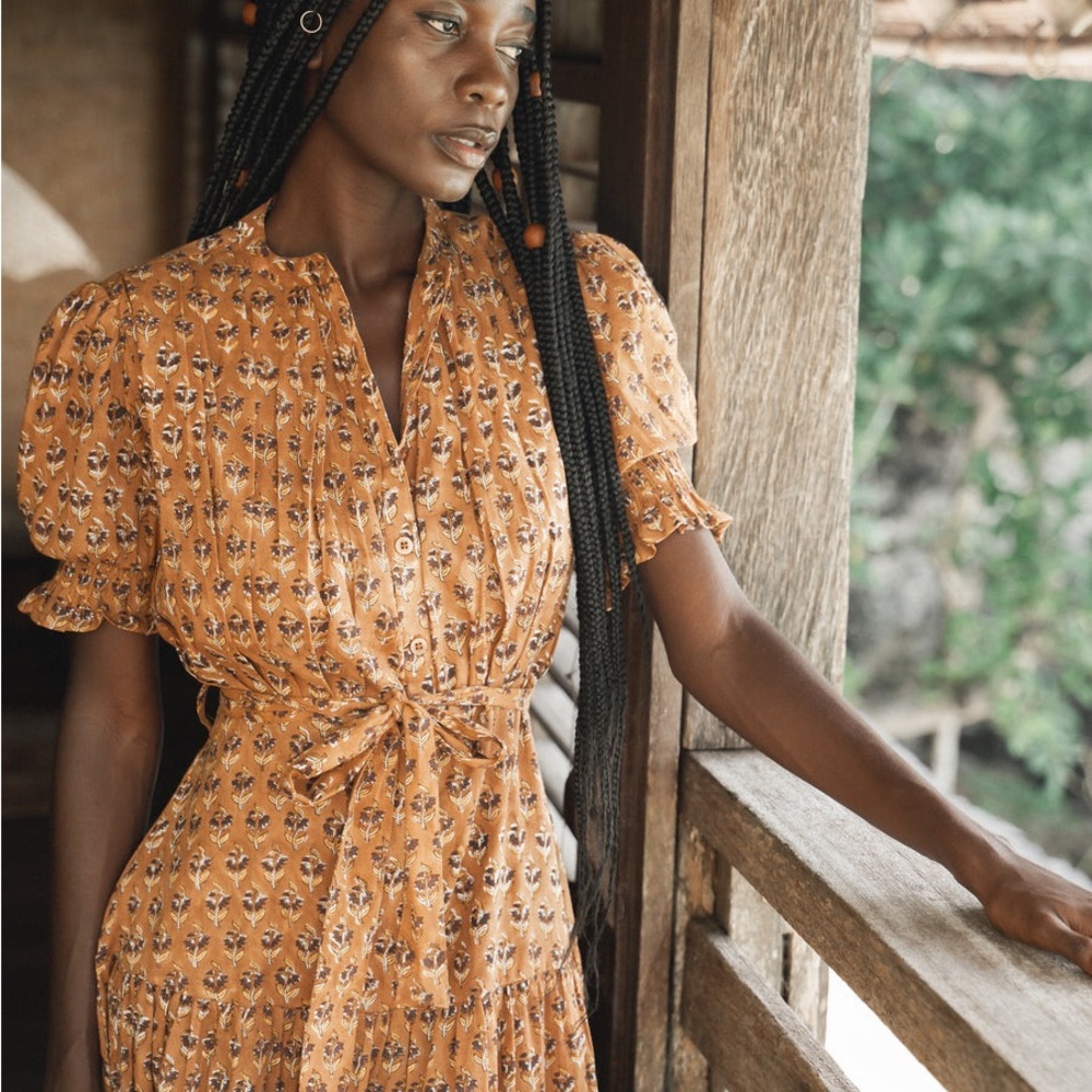 Daughters of India Prairie Dress - Autumn Small